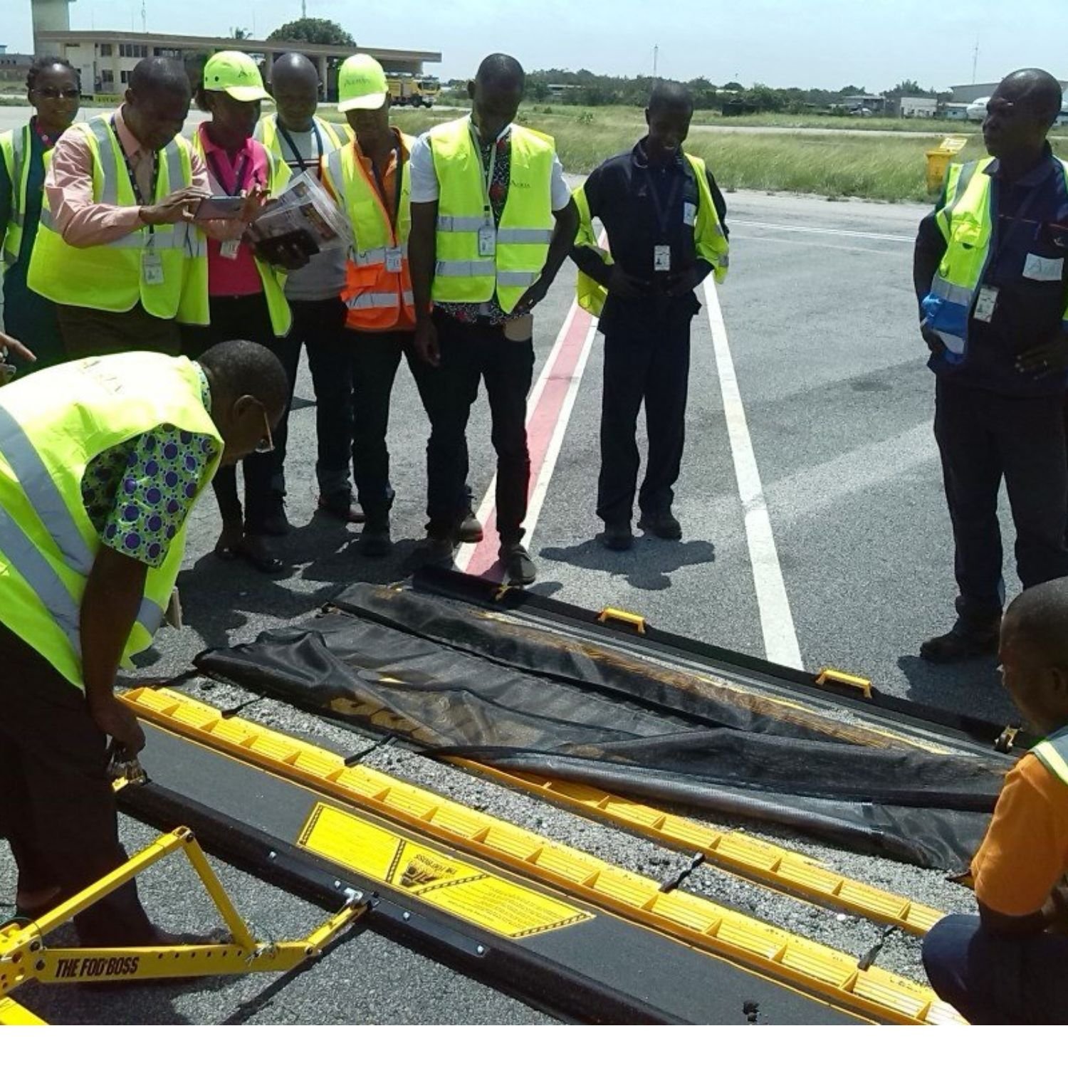 FOD_BOSS ACI_Africa Demonstration Runway sweeper