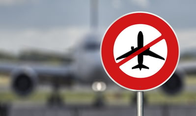 no flights sign